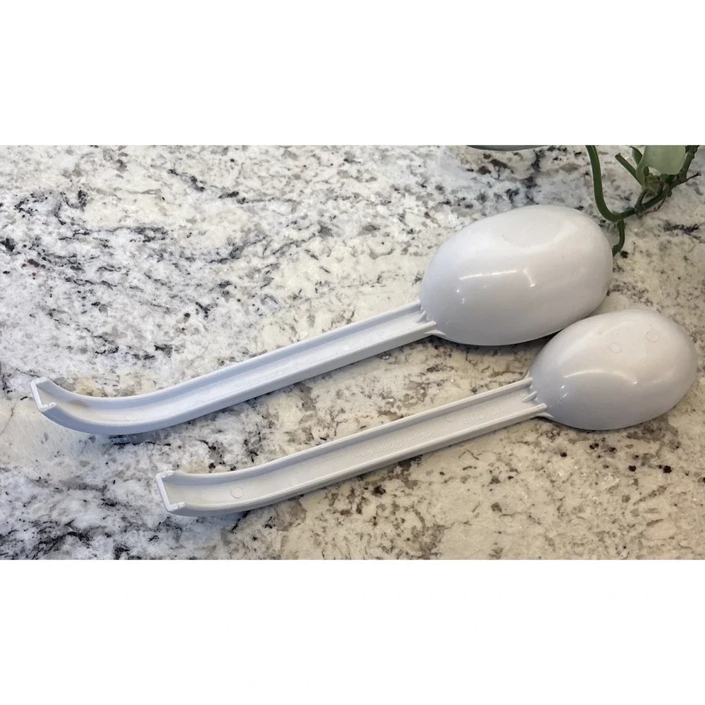 Weight Watchers Measuring Serving Scoop Spoons 1/2 & 1 Cup Portion USA‎ White WW